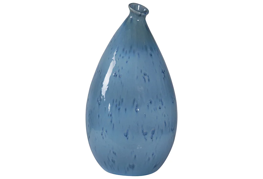 Accessories - Vases and Urns Sky Blue Vase by Uttermost at Esprit Decor Home Furnishings